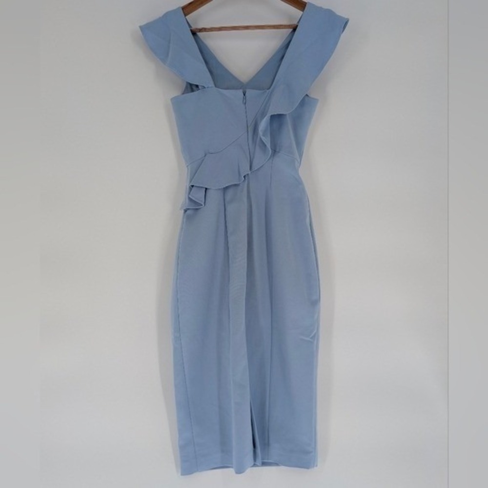 Ruffle V Neck‎ Sleeveless Dress Party Cocktail Evening Guest Wedding
